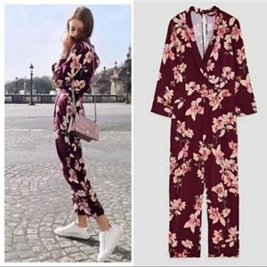 Zara Floral Printed Jumpsuit